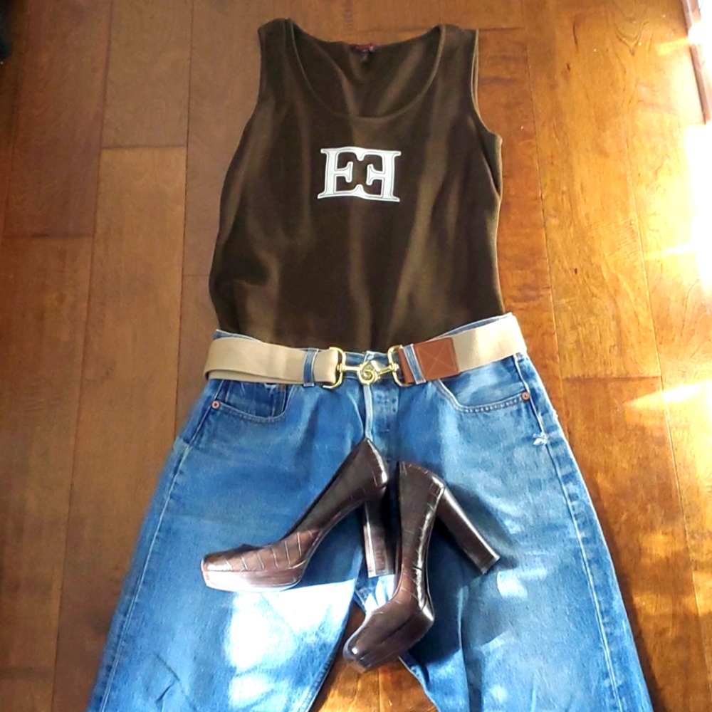 ESCADA PIQUE COTTON Tank Top